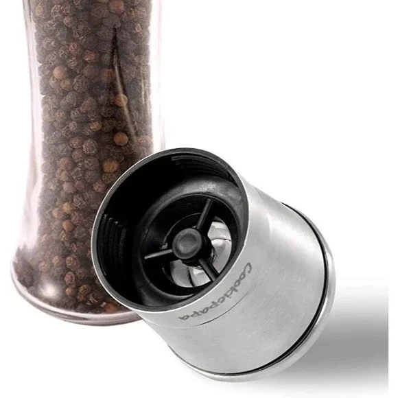 Cookiepapa Premium Stainless Steel Salt and Pepper Grinder Set of 2 - Picture 4 of 4